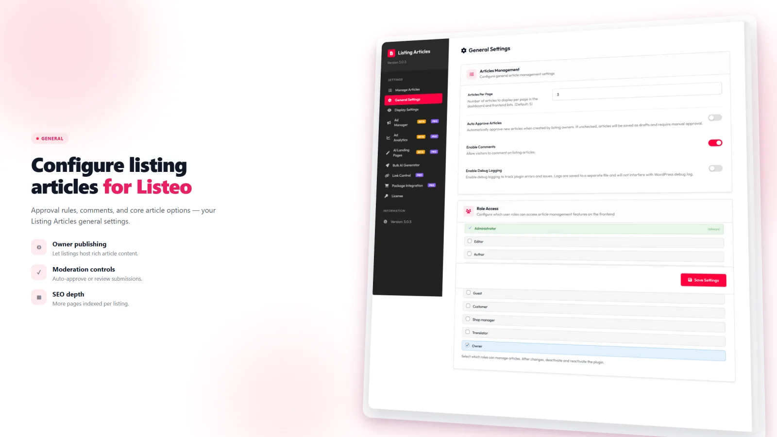 Listing Articles for Listeo